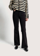 swatch_black haven high rise boot cut pant apparel