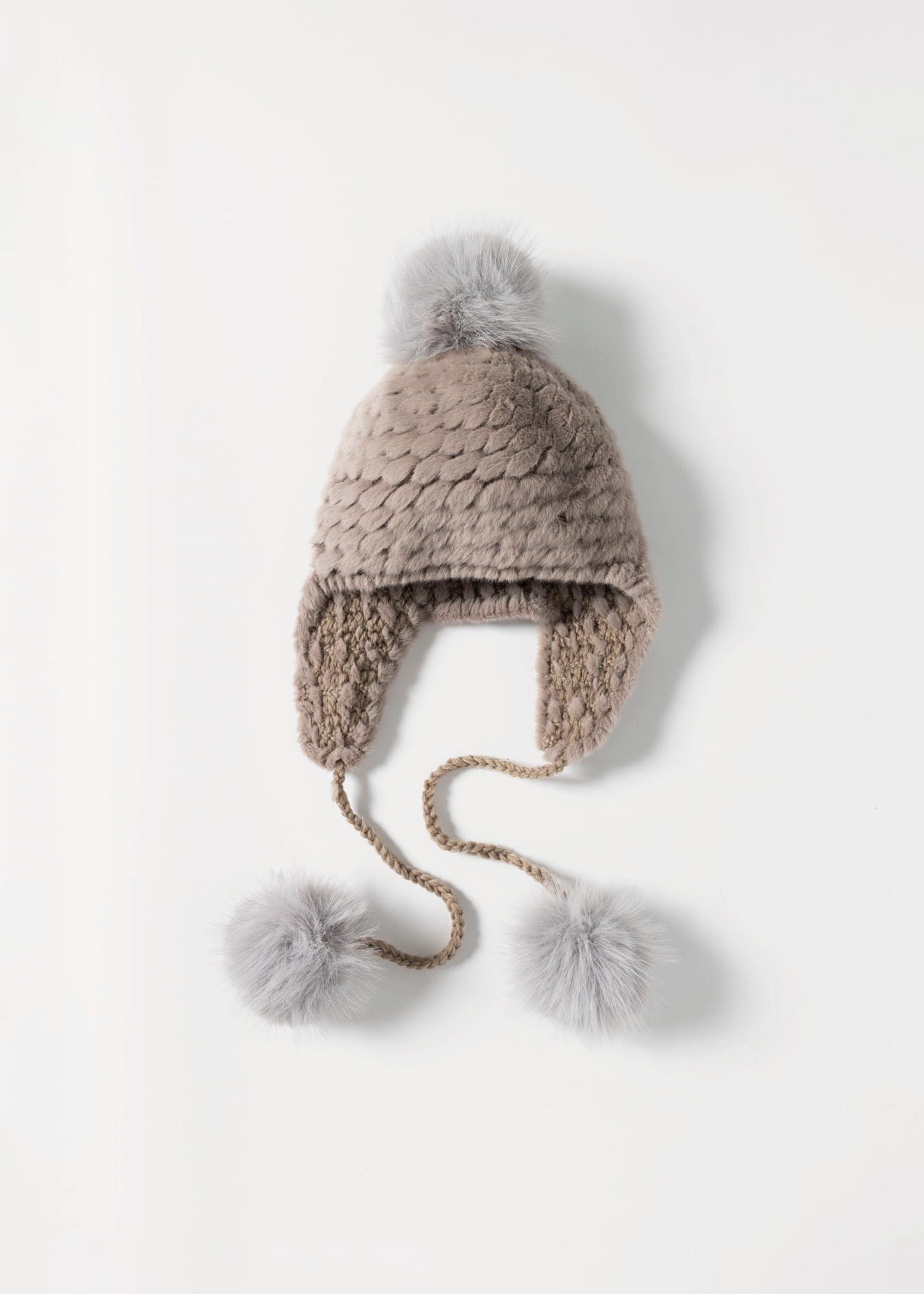swatch_Taupe grossinger faux fur trapper hat