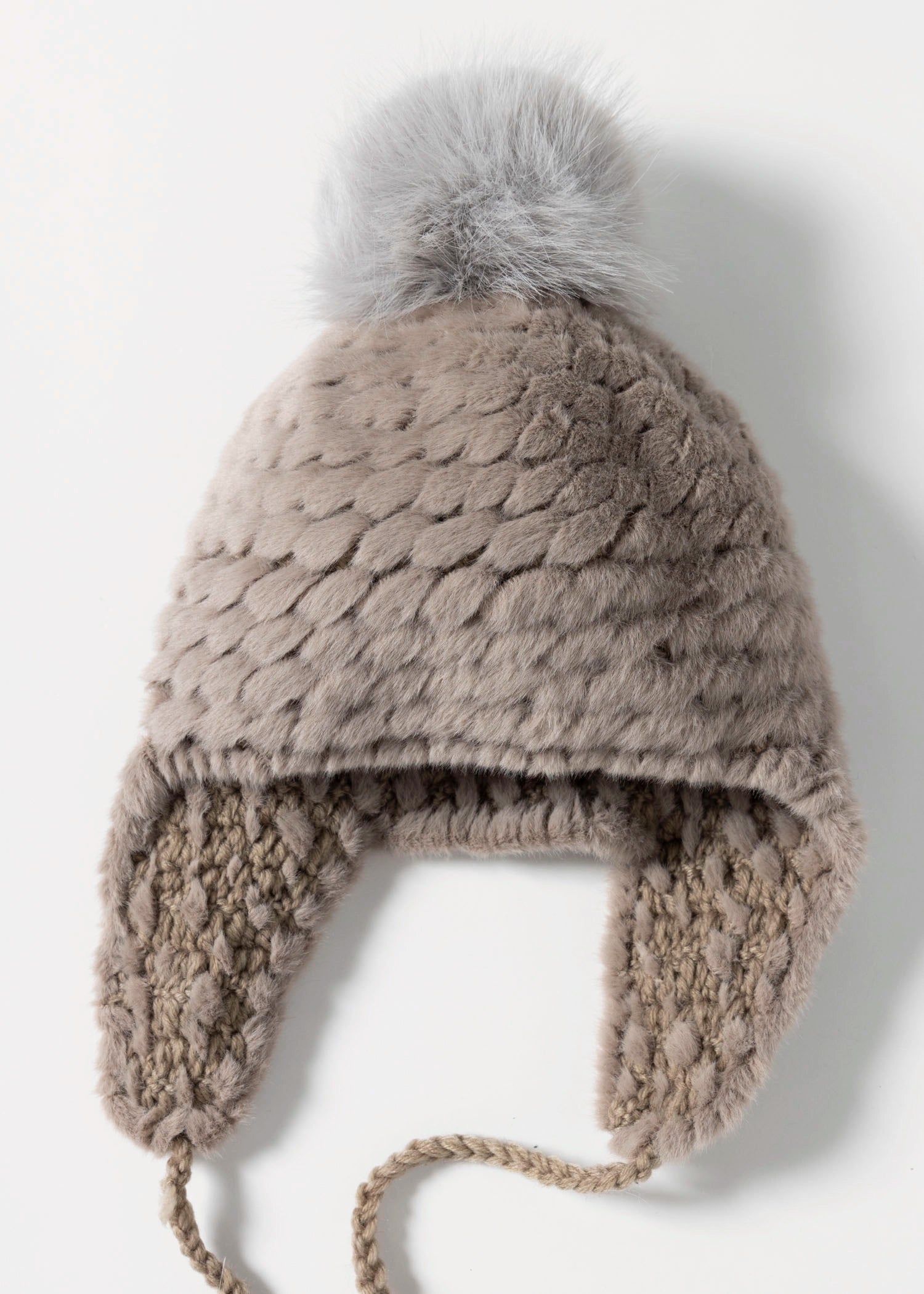 swatch_Taupe grossinger faux fur trapper hat