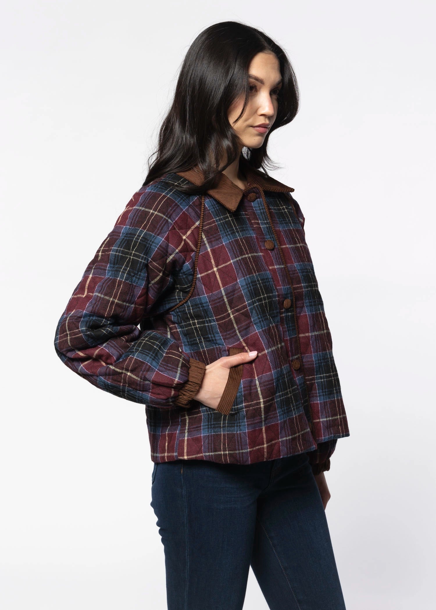 swatch_Multi plaid quilted jacket