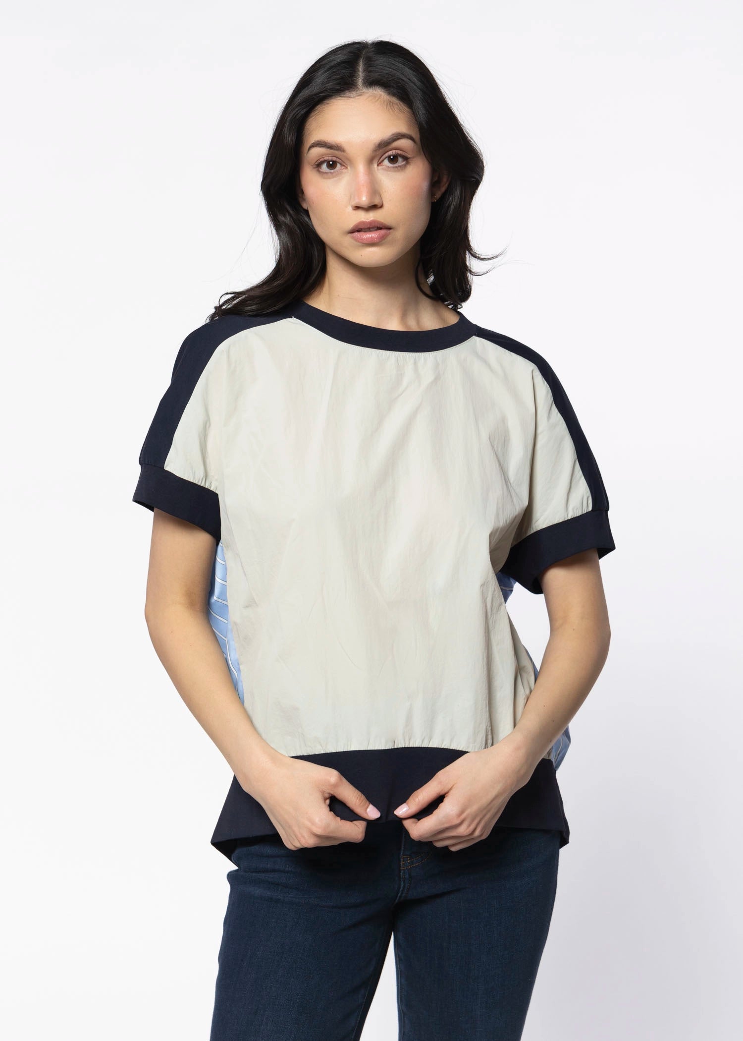 swatch_Navy/Silver joy top