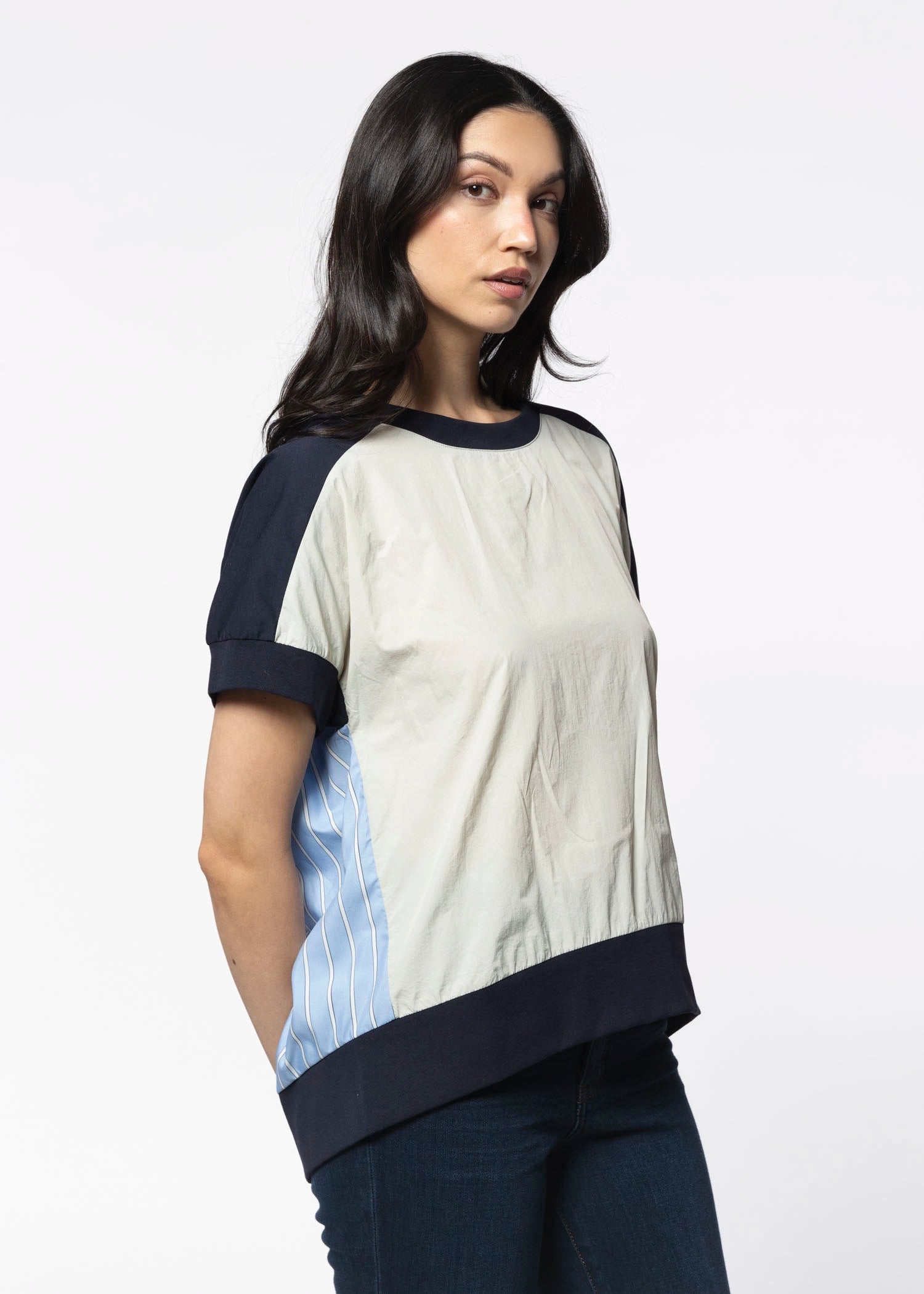 swatch_Navy/Silver joy top