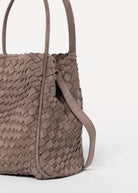 swatch_Dark Taupe hollace woven suede bag