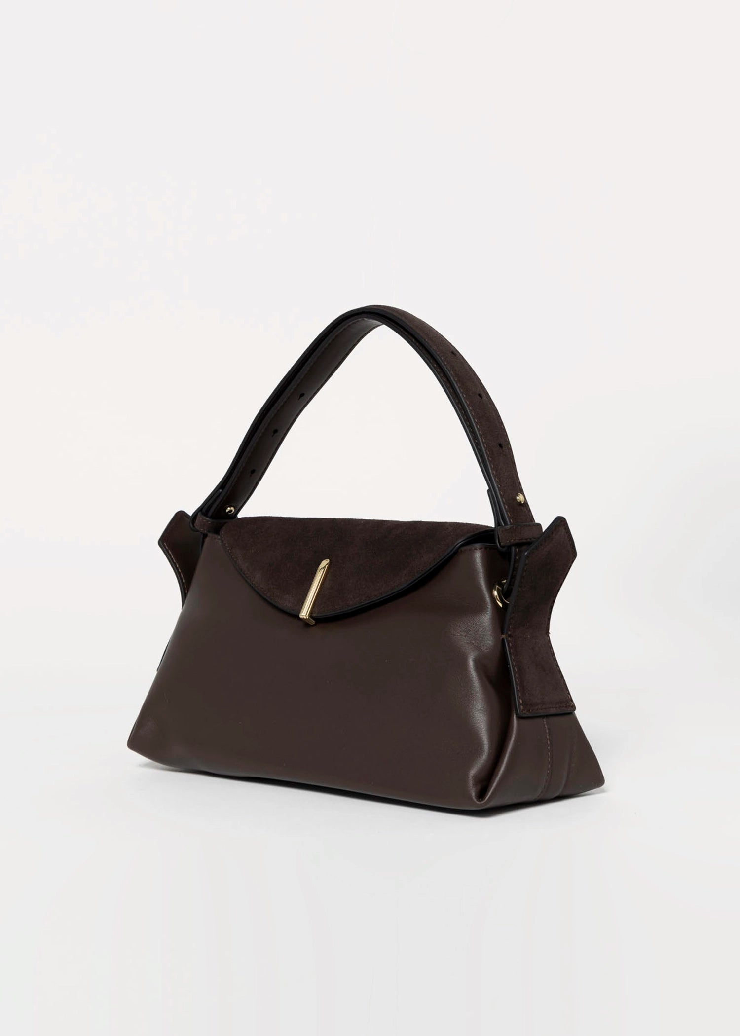 swatch_Espresso devyn leather shoulder bag