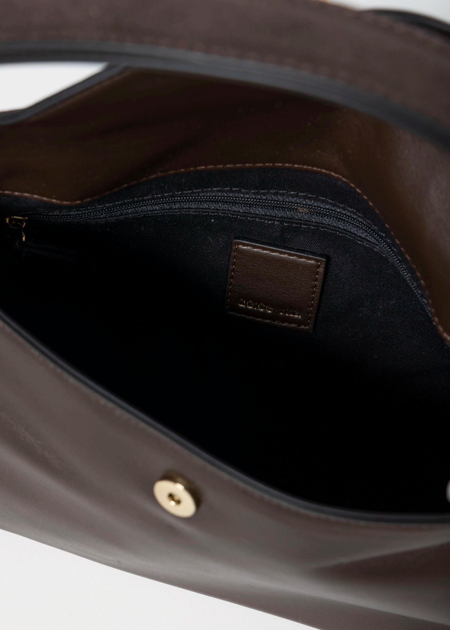swatch_Espresso devyn leather shoulder bag