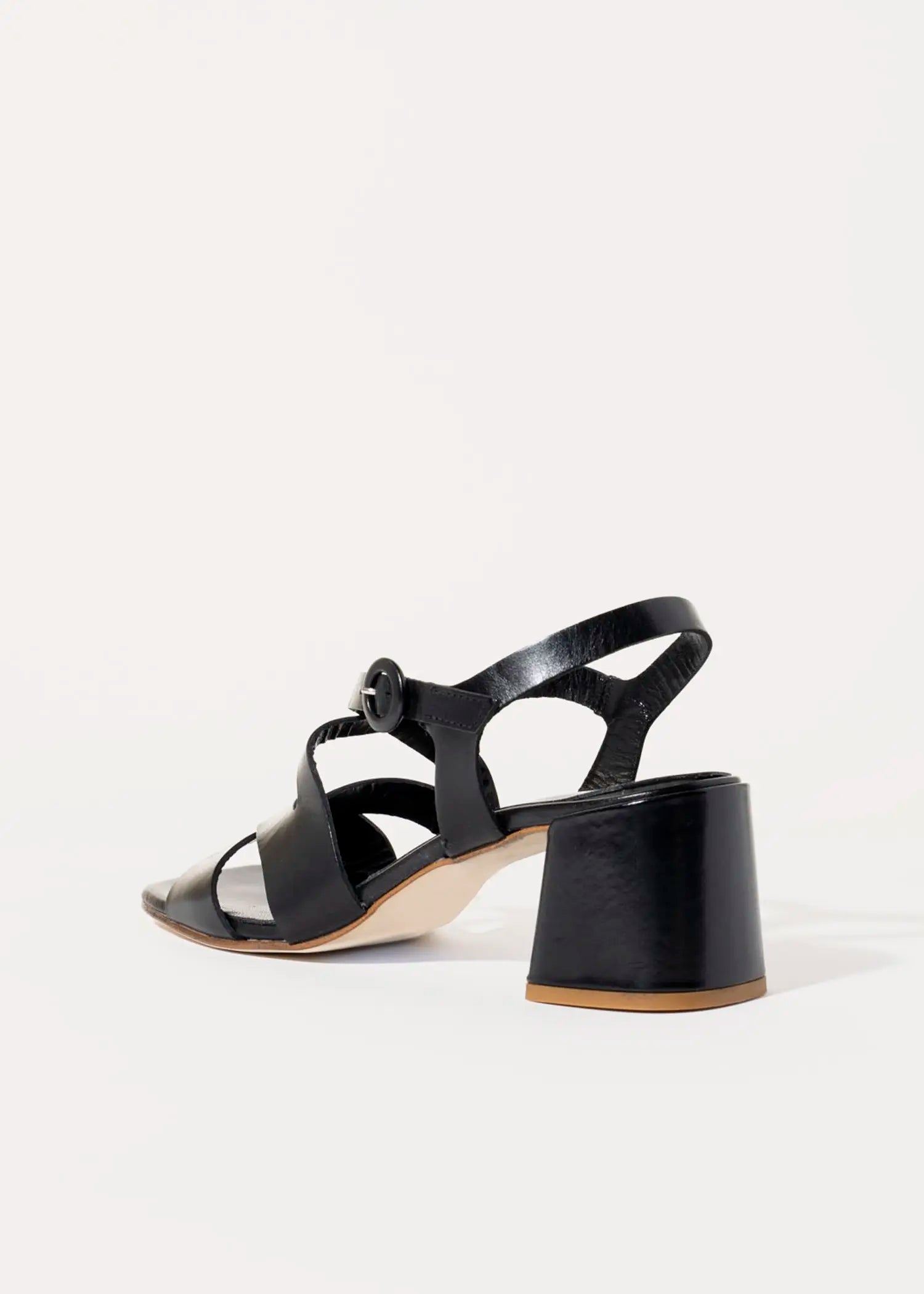 swatch_black leather heeled sandal heeled sandals