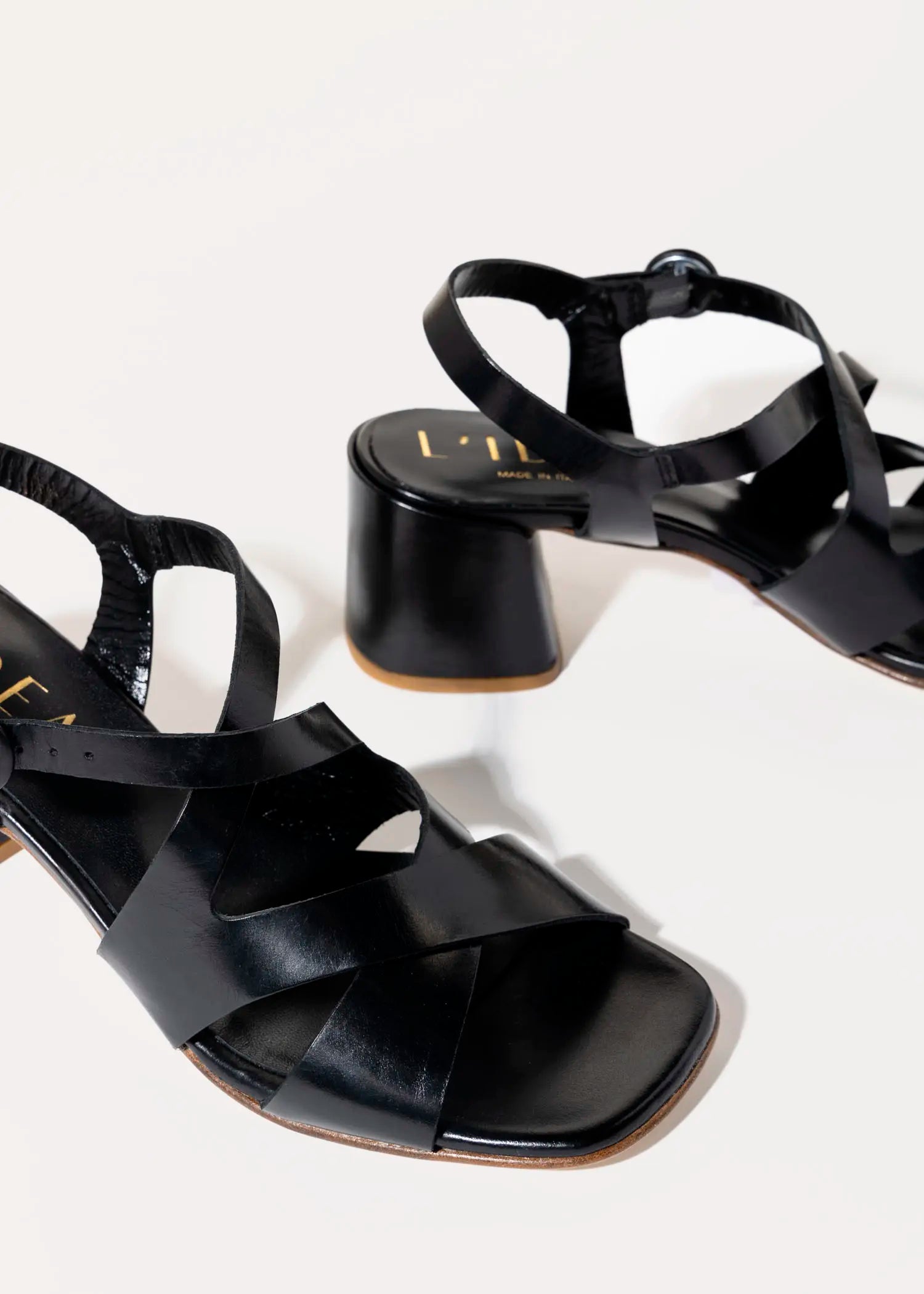 swatch_black leather heeled sandal heeled sandals