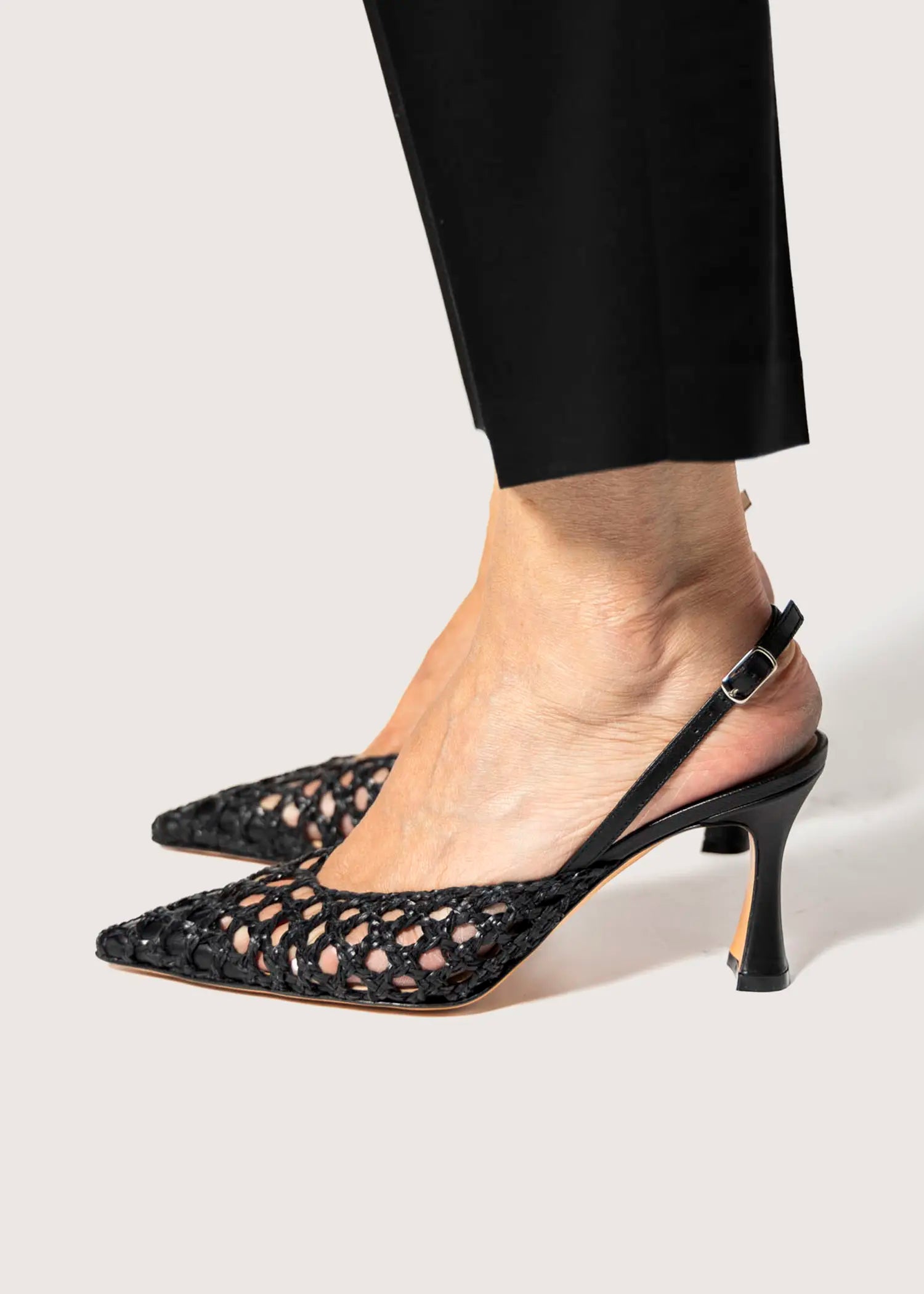 swatch_black leather eli woven pump heels