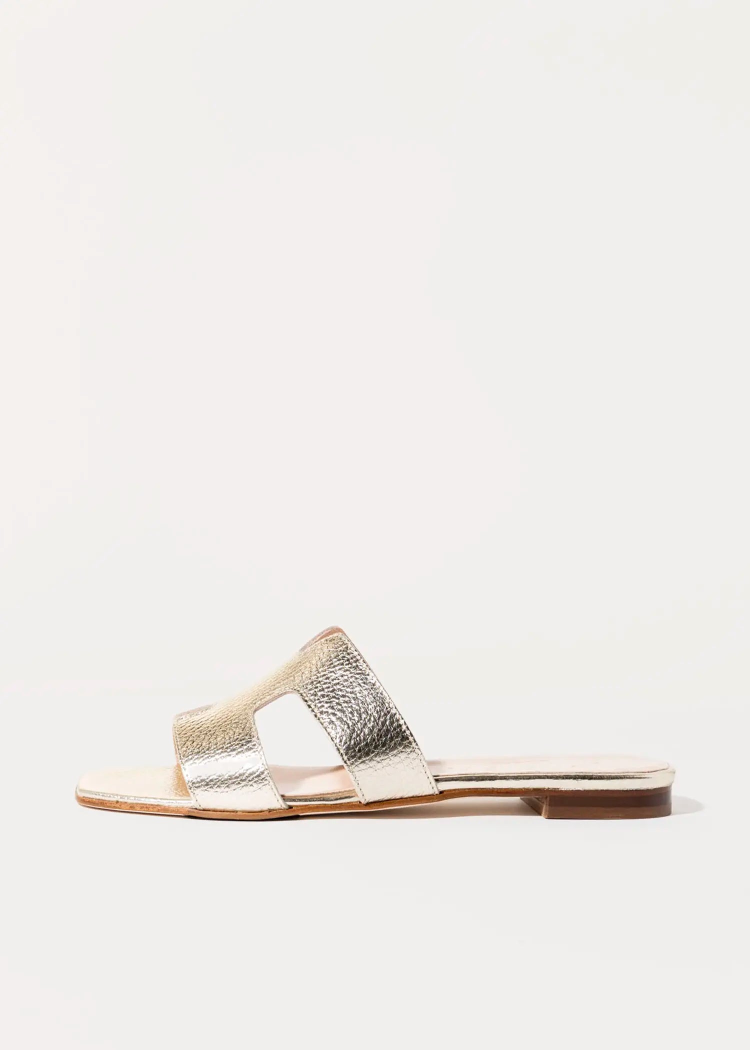 swatch_platino leather leather cutout sandal flat sandals