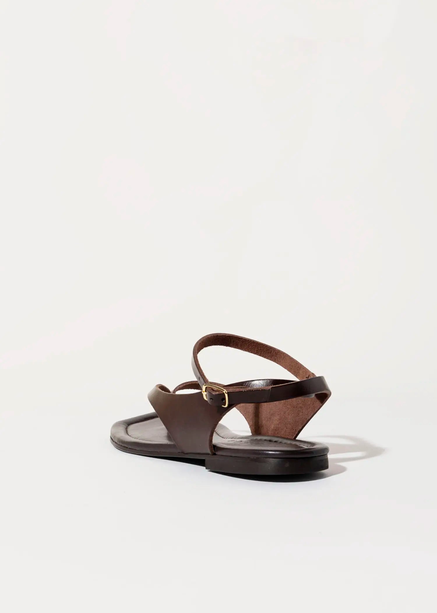 swatch_dark brown leather flat thong sandal flat sandals