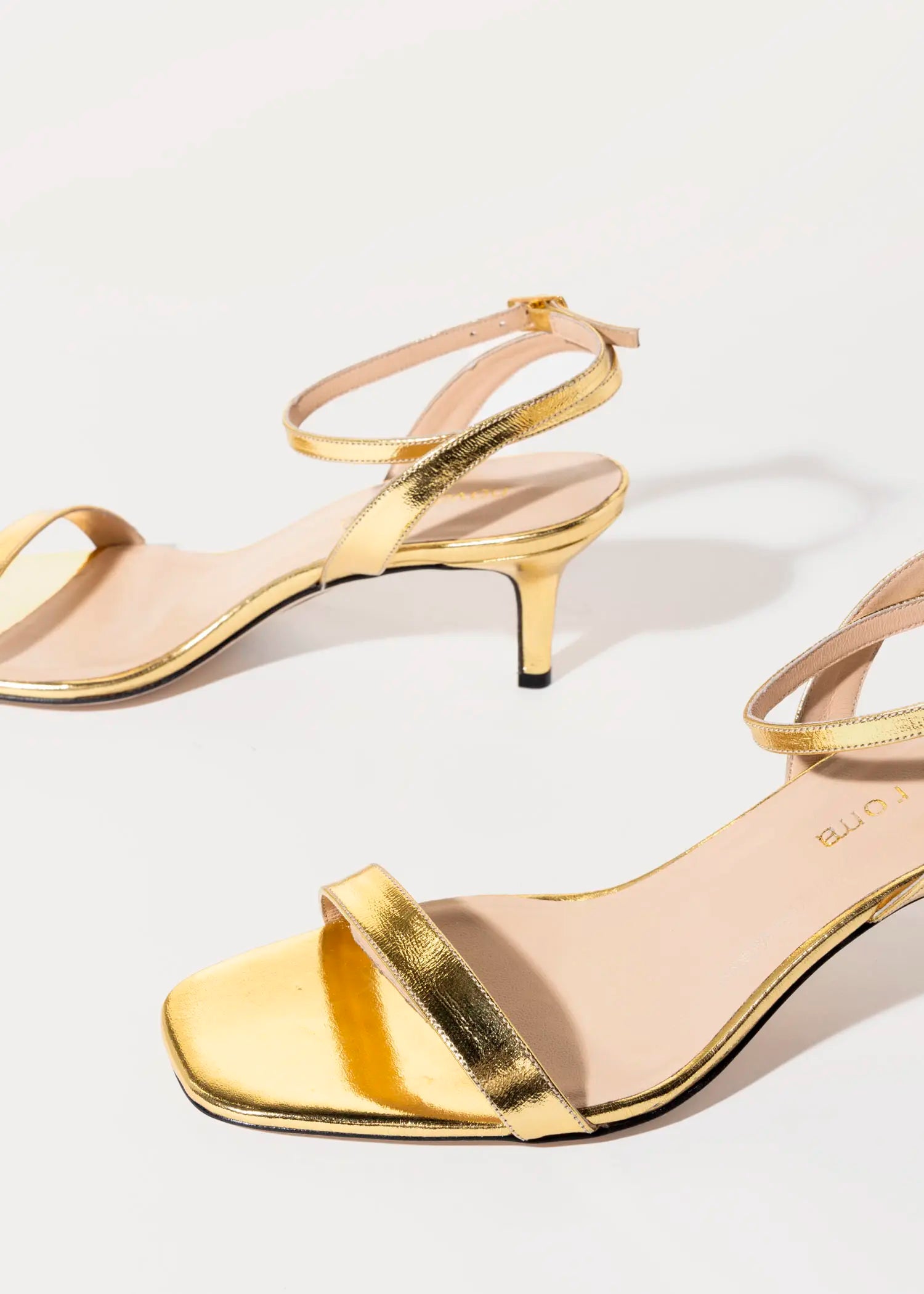 swatch_gold leather kitten heel dress sandal heeled sandals