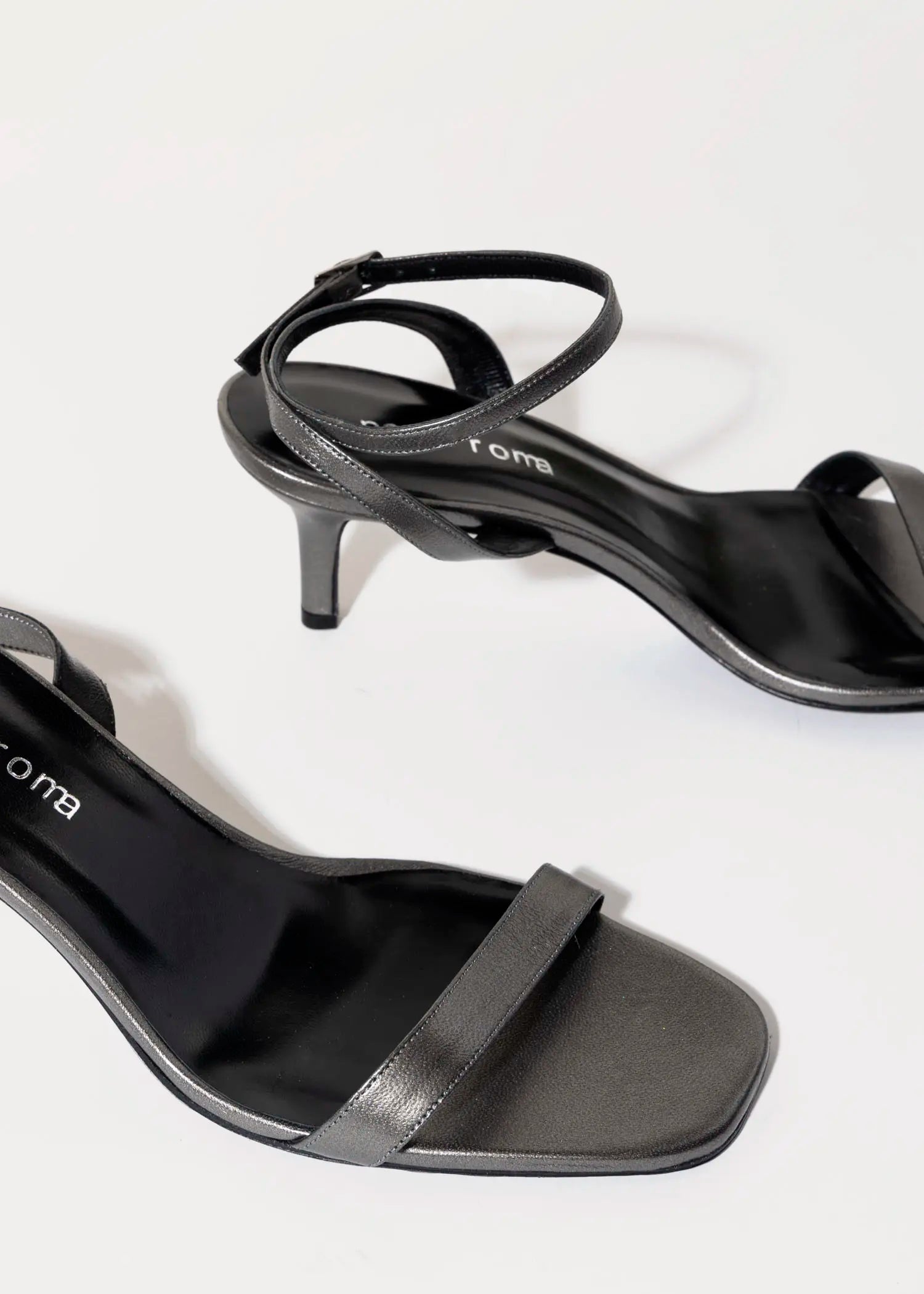 swatch_pewter leather kitten heel dress sandal heeled sandals