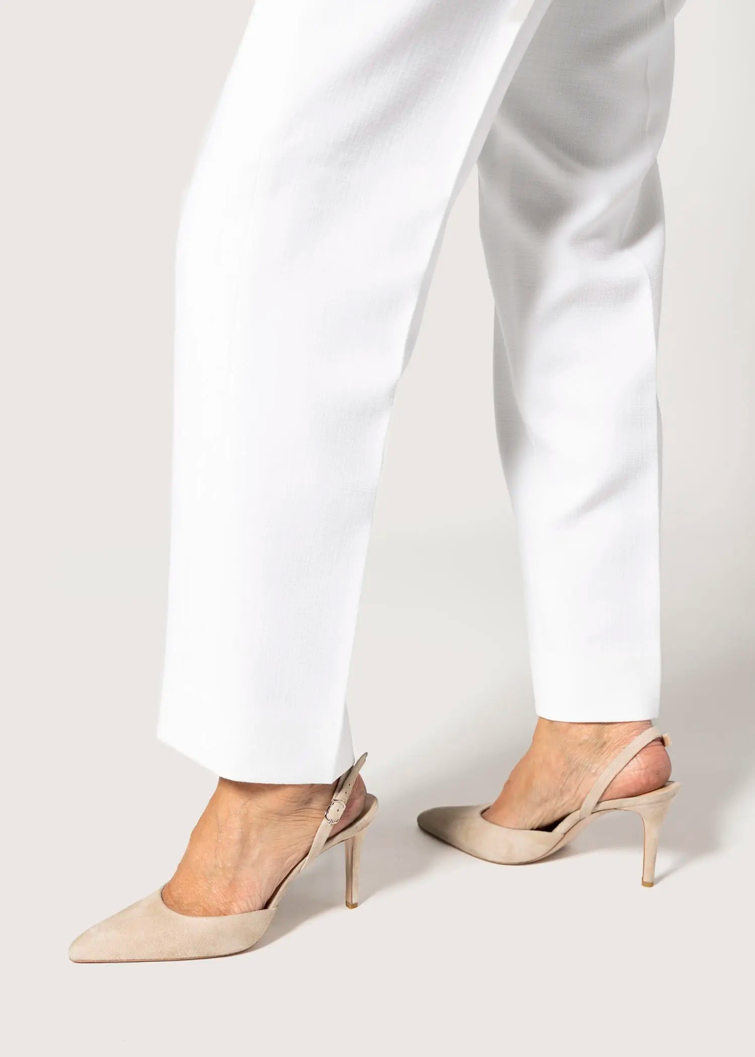 swatch_beige suede suede two piece pump heels