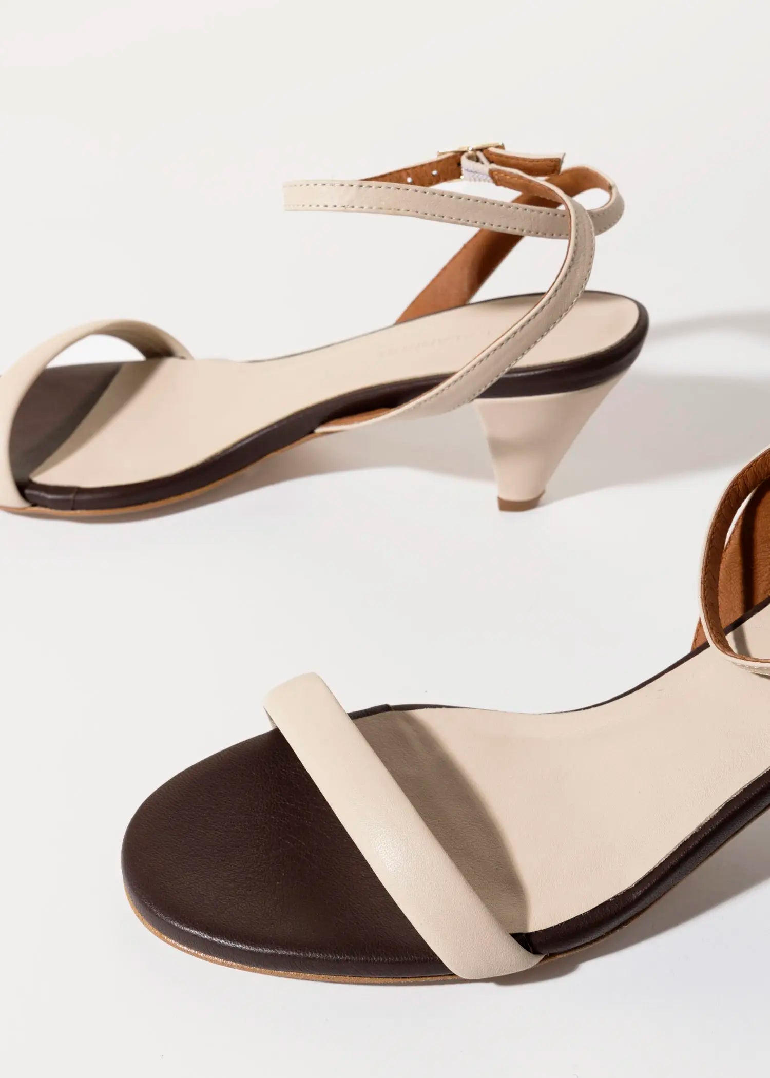 swatch_ivory/brown valentine leather sandal heeled sandals