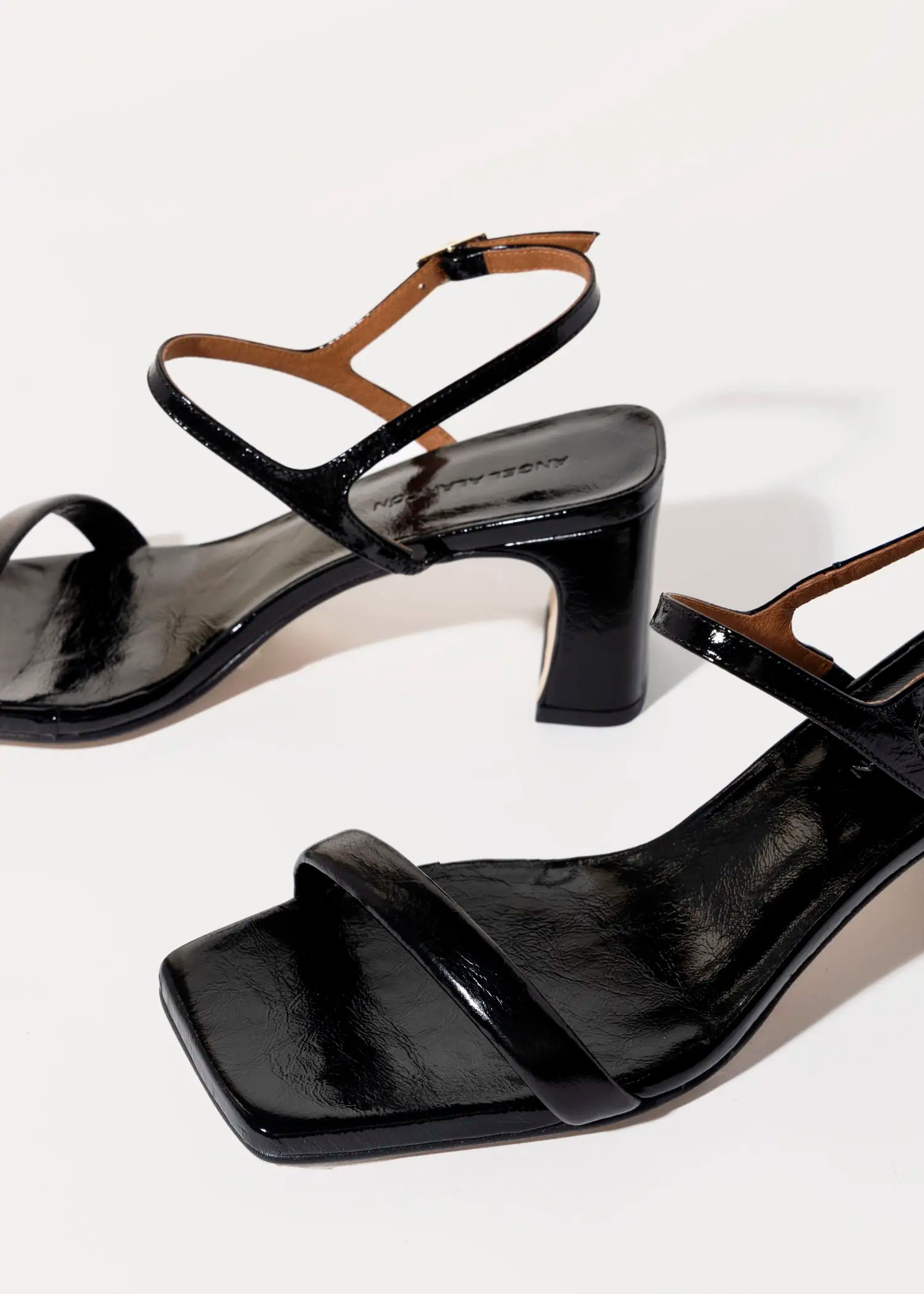 swatch_black patent dominique leather sandal heeled sandals