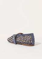 swatch_jeans suede laser cut jeweled flat flat shoes