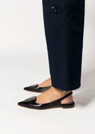 swatch_black leather slingback flat flat shoes