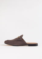 swatch_dark taupe suede suede mule with bit loafers and oxfords