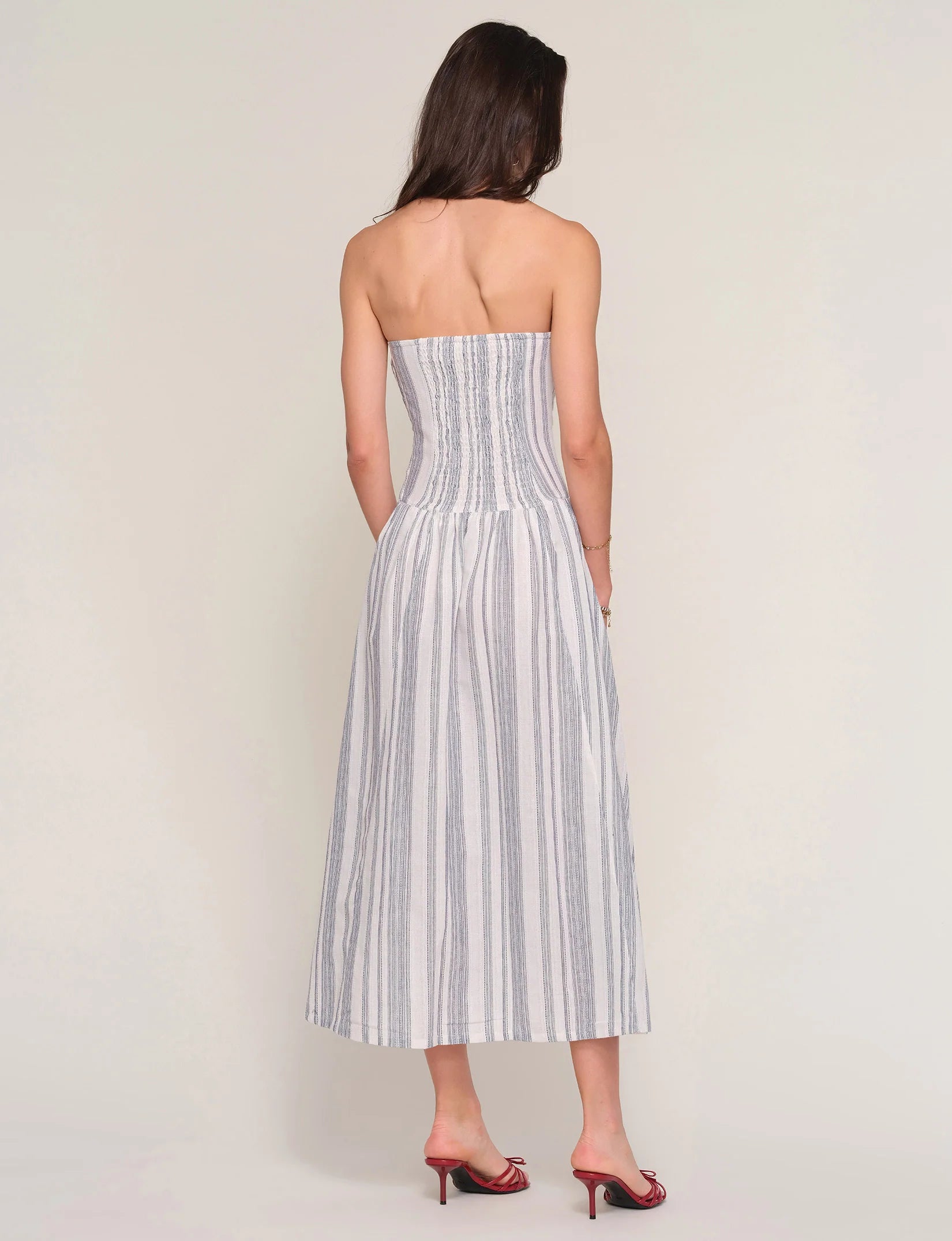 swatch_stripe heartloom ronan strapless dress