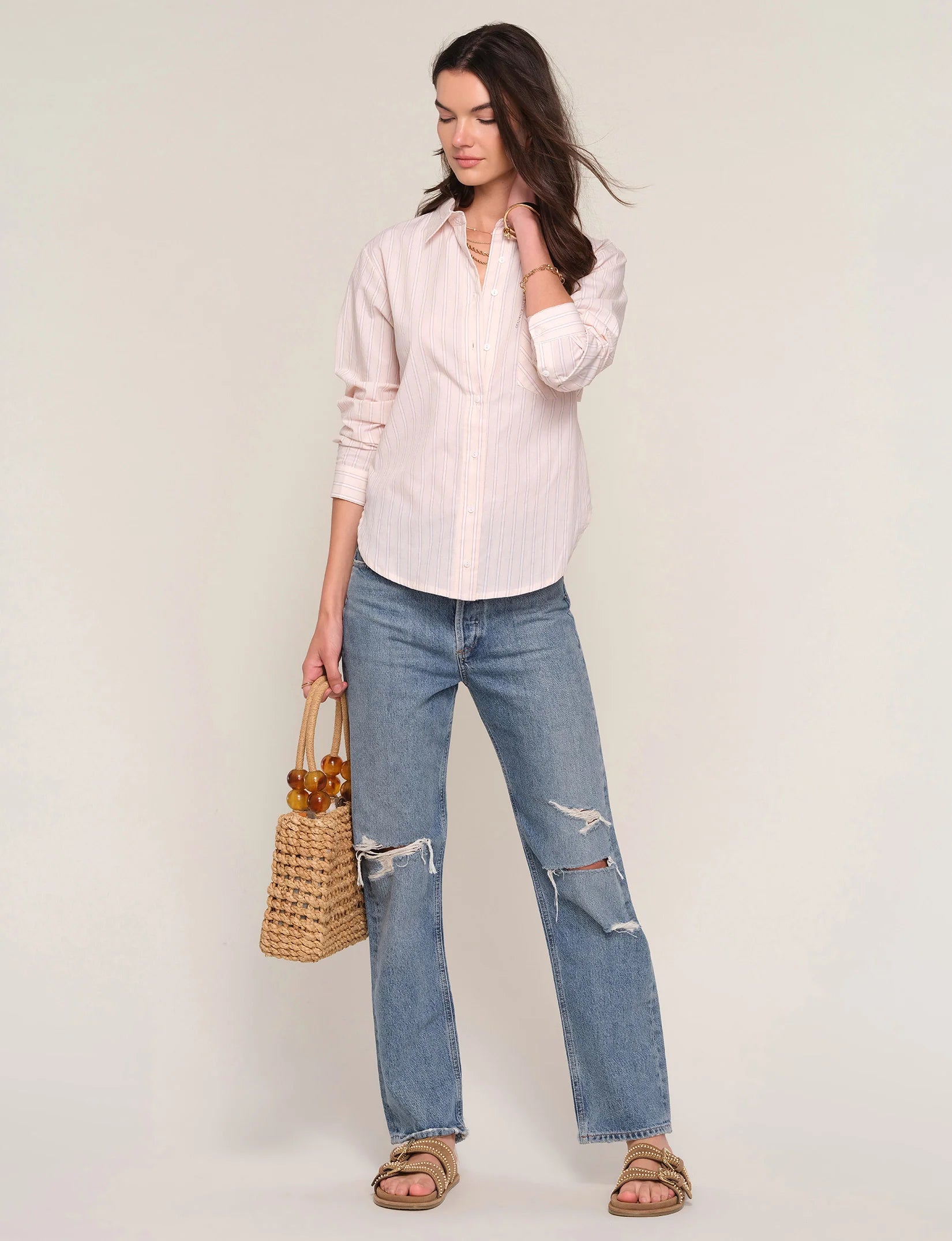 swatch_Bisque hearloom timothy button down