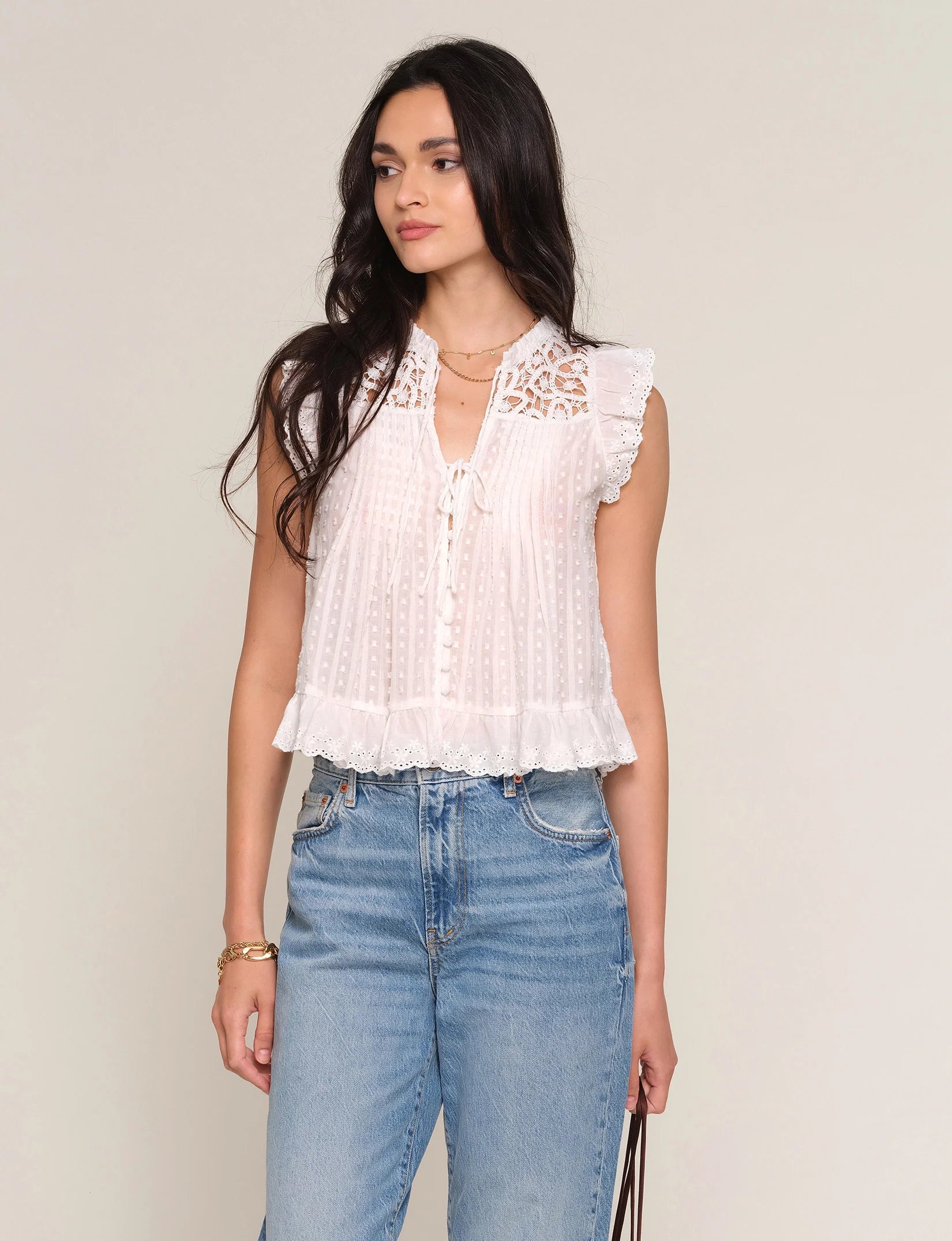 swatch_Eggshell heartloom rayna top