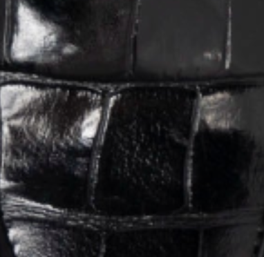 swatch_Black Croco l'idea heeled croc loafer
