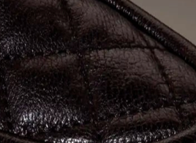 swatch_black leather quilted leather loafer flat shoes