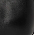 swatch_black leather bianca flat flat shoes