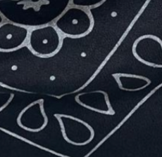 swatch_Black paisley bandana scarf