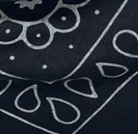 swatch_Black paisley bandana scarf