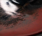 swatch_Black/Red Leather l'idea distressed heeled boot