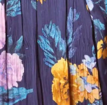 swatch_blue floral pleated blouse apparel
