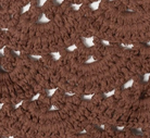 swatch_Brown crochet headscarf