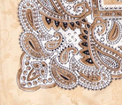 swatchc_Brown/Beige paisley print square scarf