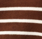 swatch_Brown/Cream striped knit polo