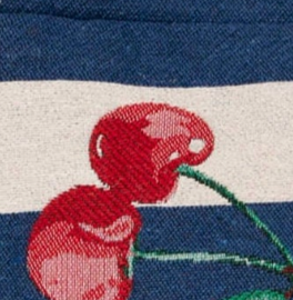swatch_Cherries striped wristlet