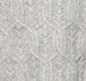 swatch_Grey cable knit sweater