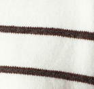 swatch_Ivory/Brown striped drawstring cardigan
