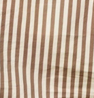 swatch_Mocha Stripe perfect white tee gisele button down shirt