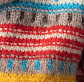 swatch_Multi fair isle button front cardigan