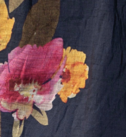 swatch_Navy Multi floral print flowy blouse
