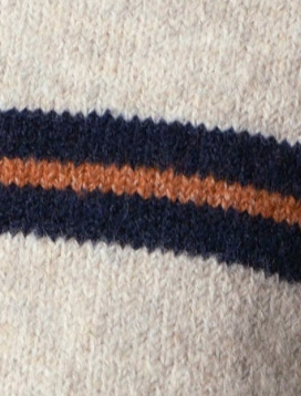 swatch_Navy/Rust sage the label tiber striped sweater
