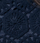 swatch_Navy fifteen twenty londyn crochet midi dress