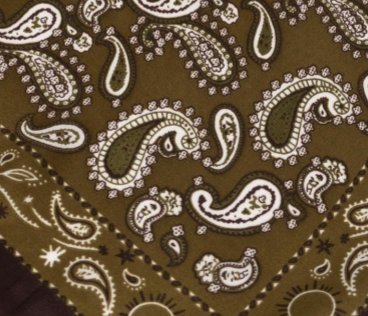 swatch_Olive bandana head scarf