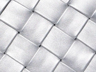 swatch_Silver olga berg quinn woven leather clutch