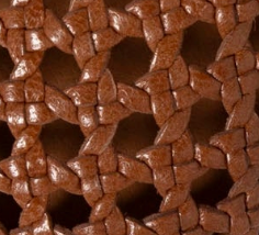 swatch_Tan Leather seychelles flagstaff woven flat