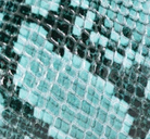 swatch_Turquoise Snake leather peep toe mule L'idea