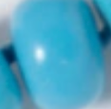 swatch_Turquoise blue howlite beaded necklace