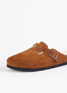 swatch_mink suede boston shearling clog shoes