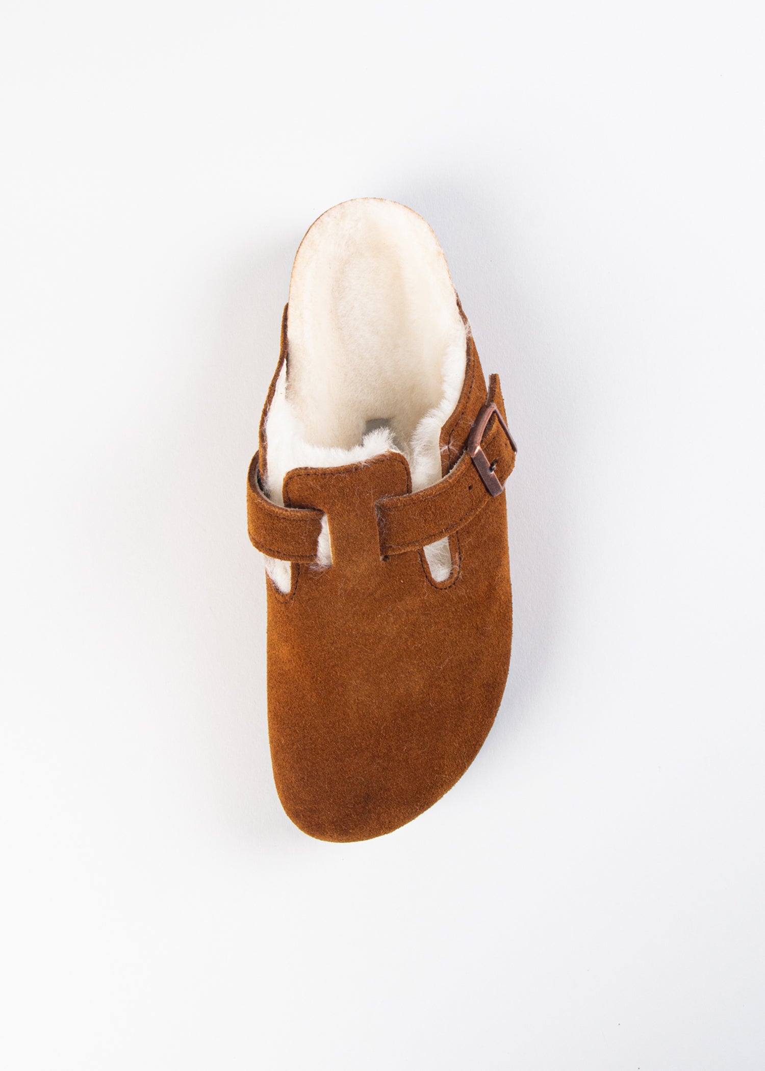 swatch_mink suede boston shearling clog shoes